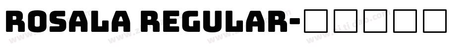 Rosala Regular字体转换
